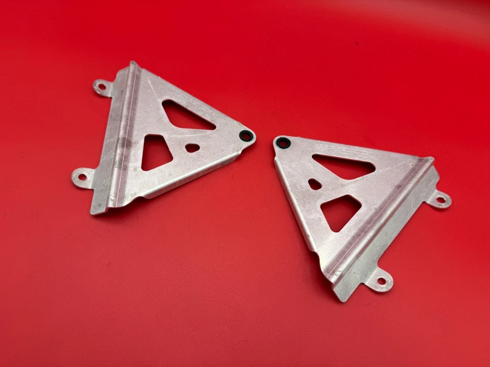 Honda CRF250R 2014-2017 Works Connection soportes de radiador cubierta para amantes plateada Foto 2 de 4