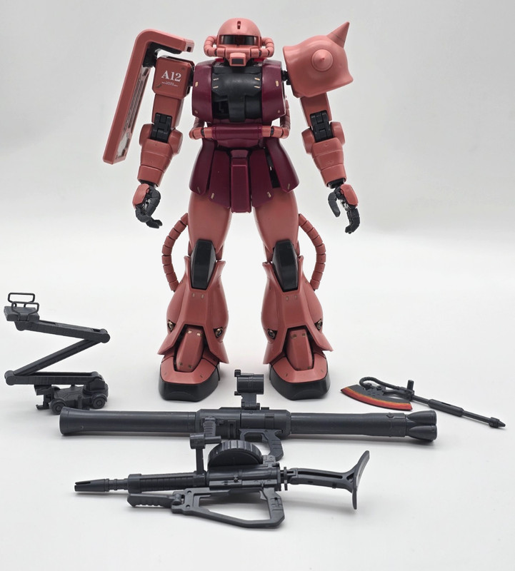 Built MG Char's Zaku II model kit 1/100 Bandai Gunpla Gundam