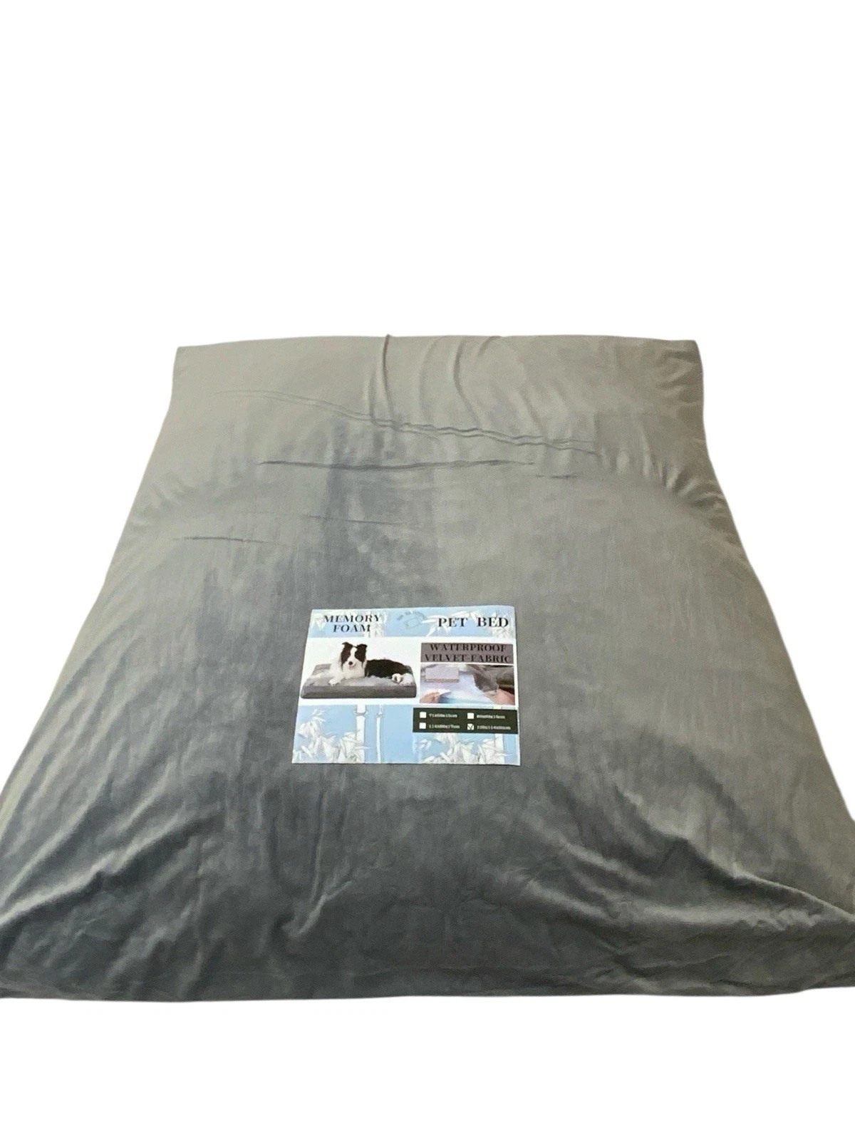 Luxury Dog Bed Memory Foam Luxury Pet Cushion Comfy Removable Cover XXL