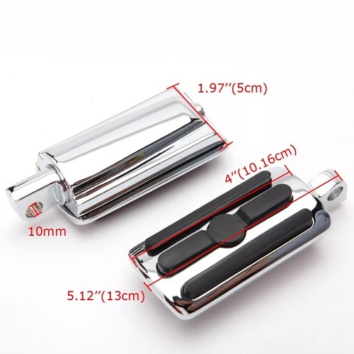Motorcycle Highway Foot Pegs Aluminum Pedal Pads For Harley Road Glide Road King - Picture 2 of 17