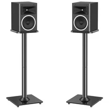 MOUNTUP Universal Speaker Stands Pair for Surround Sound, 31" Height Floor Sp...