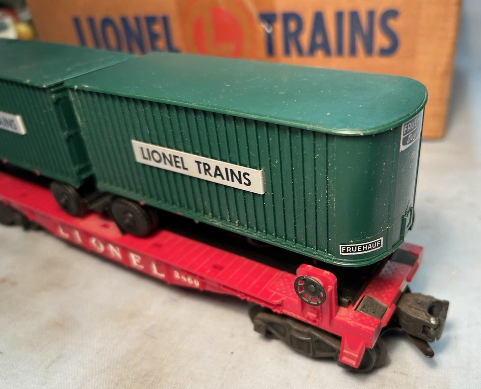 LIONEL TRAINS #460 OPERATING PIGGYBACK TRANSPORT SET 1955-57 SHARP EX/ORIG BOX!! - Image 2 of 4