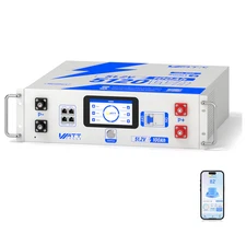 Updated 48V 100Ah 3U Server Rack Battery LiFePO4 Lithium Metal Case Fire proof