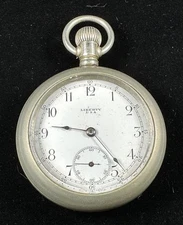 Liberty Seth Thomas 210 Model 8 18s 17j Silverode Pocket Watch Working 2558940