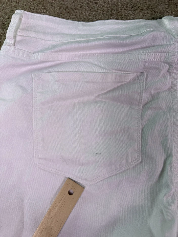 NYDJ Womens Ankle Jeans White Size 18W 40x27 Stretch *Flaw E496 - Image 2 of 4