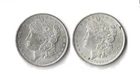 Lot Of 2 1890 P Morgan Silver Dollar 90% Silver 1.54688 Troy Oz