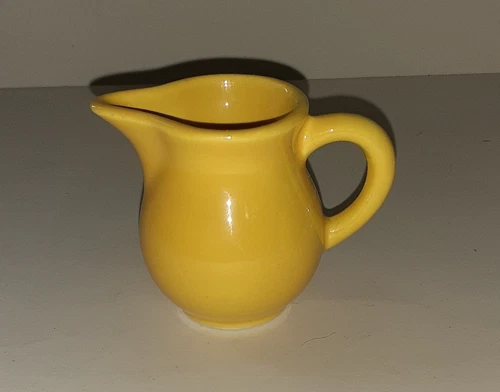 Homer Laughlin Harlequin Miniature Creamer Fiesta Yellow Color