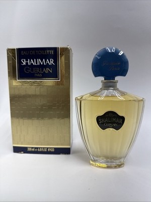 Vintage SHALIMAR by Guerlain Eau De Toilette Splash 6.8 Fl oz/200 ml Big Bottle