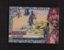 2020-21 Panini Mosaic #4 Paul George Montage Fast Break