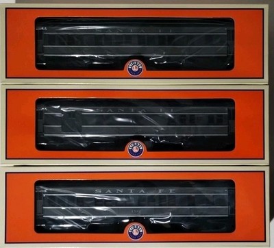 Lionel Santa Fe Baby Madison, Passenger Car 3 pack 6-81739 #s 3004, 2533, 1532