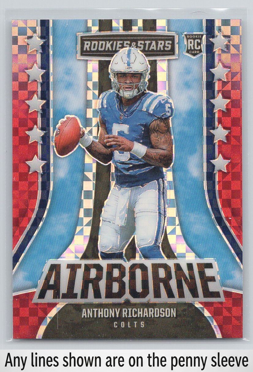 2023 Panini Rookies & Stars #AI-14 Anthony Richardson Airborne Longevity
