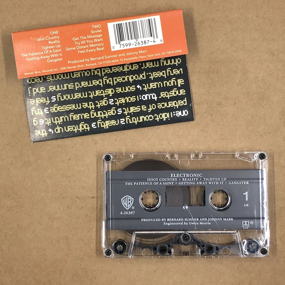 ELECTRONIC Cassette Tape 90s Synth Pop MARR SUMNER SMITHS NEW ORDER - Image 2 of 4