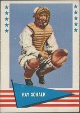 1961 Fleer Baseball Card #136 - Ray Schalk - Catcher - Baseball Greats