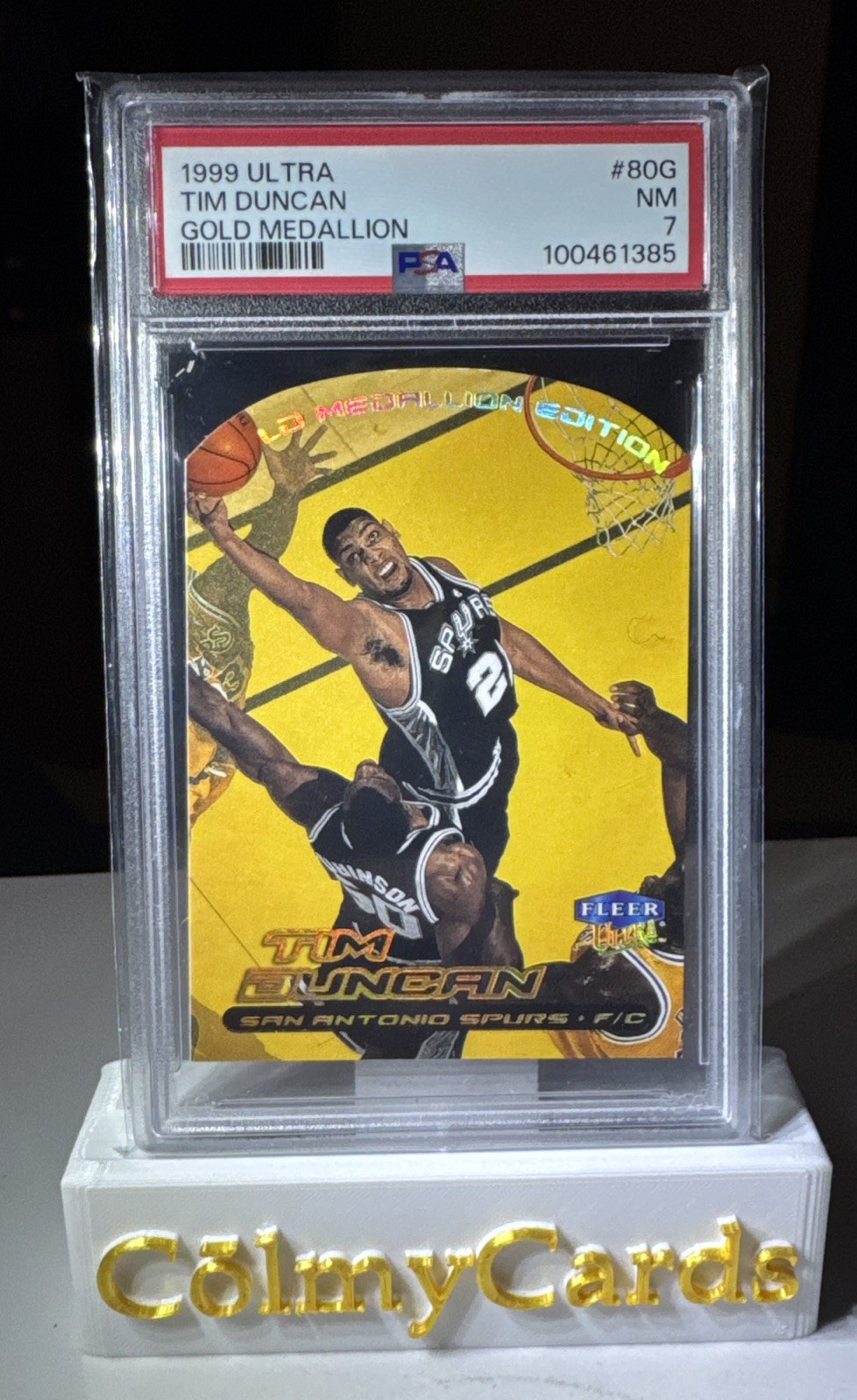 1999 Fleer Ultra 80G Gold Medallion Edition - Tim Duncan HOF Spurs - Low POP PSA