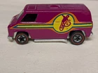 Vintage Hot Wheels Redline Plum Super Van with Motorcycle Motocross 1974