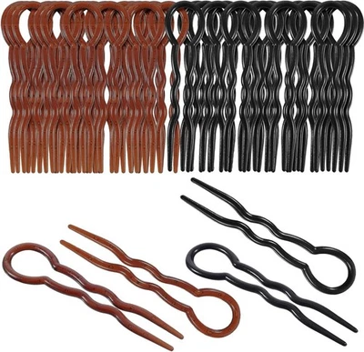 BEMEMO 20 Pieces Lady Style Hair Pins, Magic Simple Spiral Fast Braid Twist...