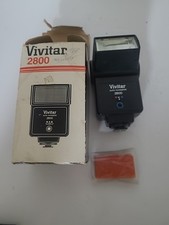Vivitar 2800 Camera Flash Auto Thyristor 35mm SLR Shoe Mount, Orig Box Tested