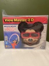 NEW Disney 100 View Master 3D Mickey MOUSE Deluxe Set w/ 3 REELS Case