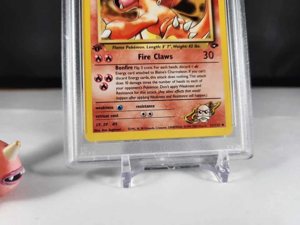 PSA 9 MINT Blaine's Charmeleon 31/132 - 1st Edition Gym Challenge 2000 Non Holo - Image 4 of 4