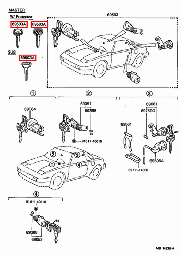 Genuine Celica ST162 ST161 AT160 Corolla CE80 AE86 AE82 AE80 Non Chip Blank Key - Picture 10 of 20