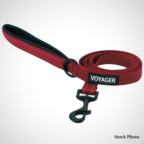 Leash Puppy SM Dog 5 ft Heavy Duty Red Reflective Voyager Walking Training NEW