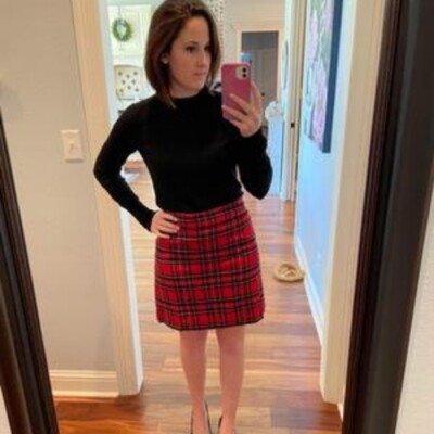 Mini-jupe J Crew En Laine Mélangée Tartan Rayé - Taille 2 - Occasion Très Bon état