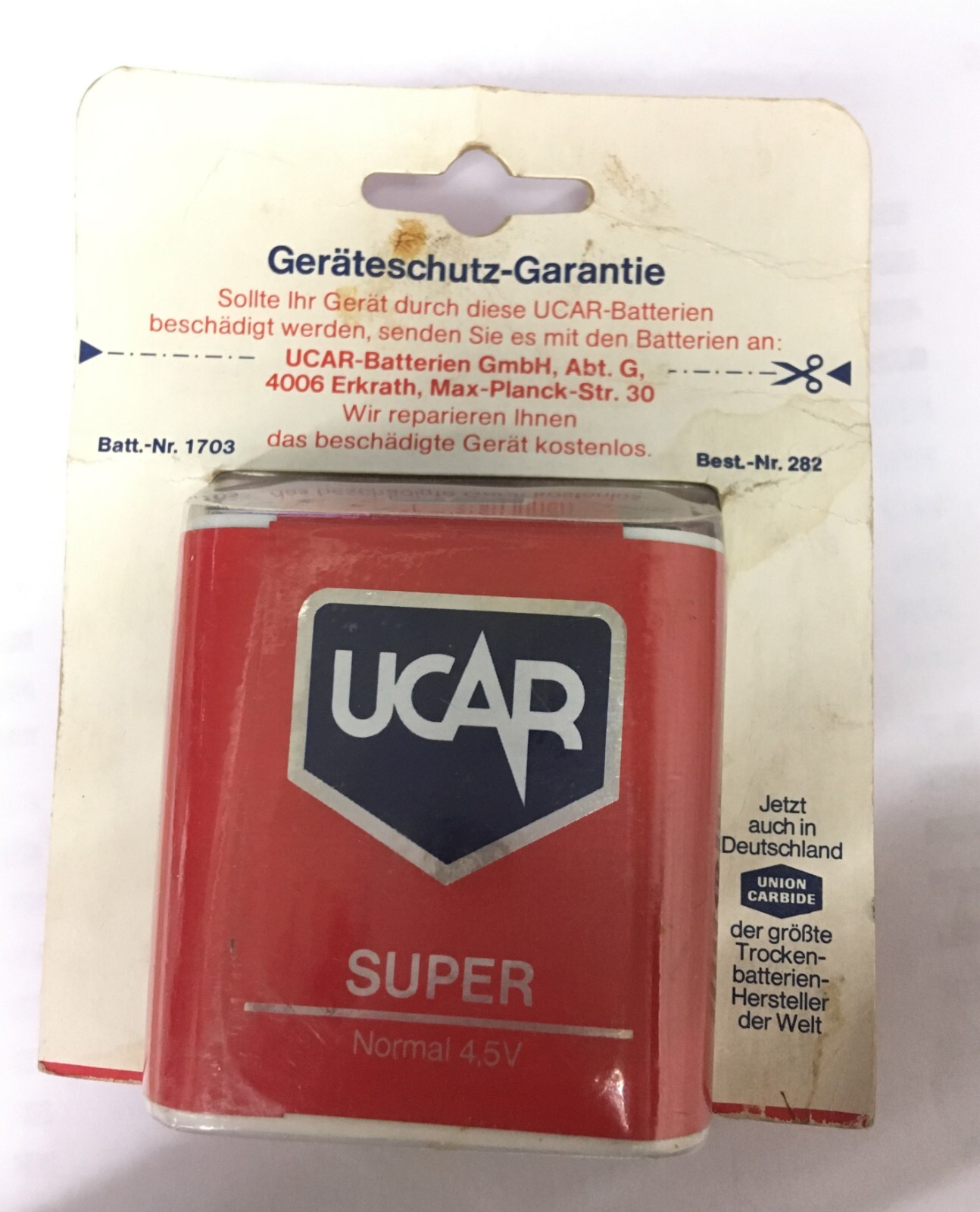 2 x Vintage UCAR 4,5 Batterien Battery NOS eBay