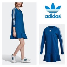 Adidas Originals blue bling shine BELLISTA TEE DRESS