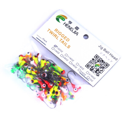 Hengjia~Jig Head~1/32 oz~50pc~Assortment 7 Colors~FREE Ship