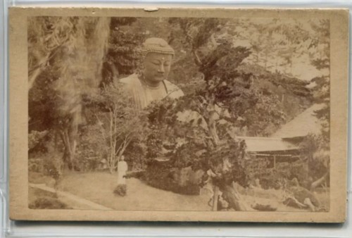 Antique CDV Photographs Asian Landscape Boudha and People - Picture 8 of 8