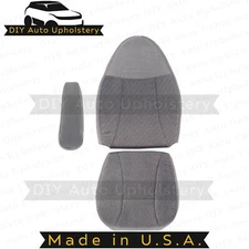 1992-1996 For Ford Bronco Driver Top/Bottom & Armrest Cloth Seat Covers Gray