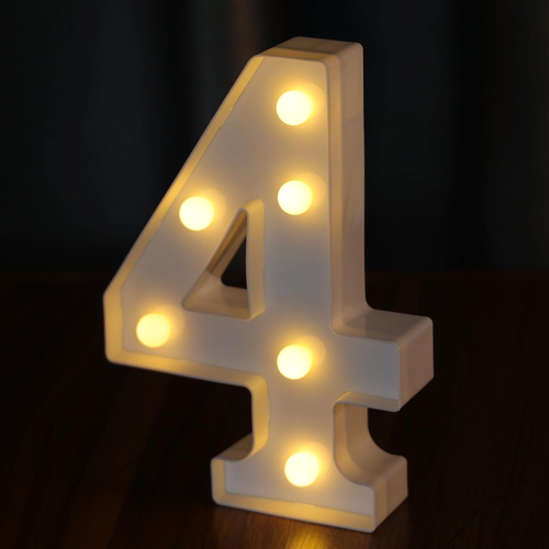 Light up Letters, Led Numbers 10, Decorative Lighted Letters, Battery Powered Le