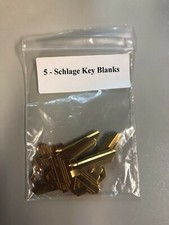 Schlage Brass Key Blanks - 5 per pack - New 