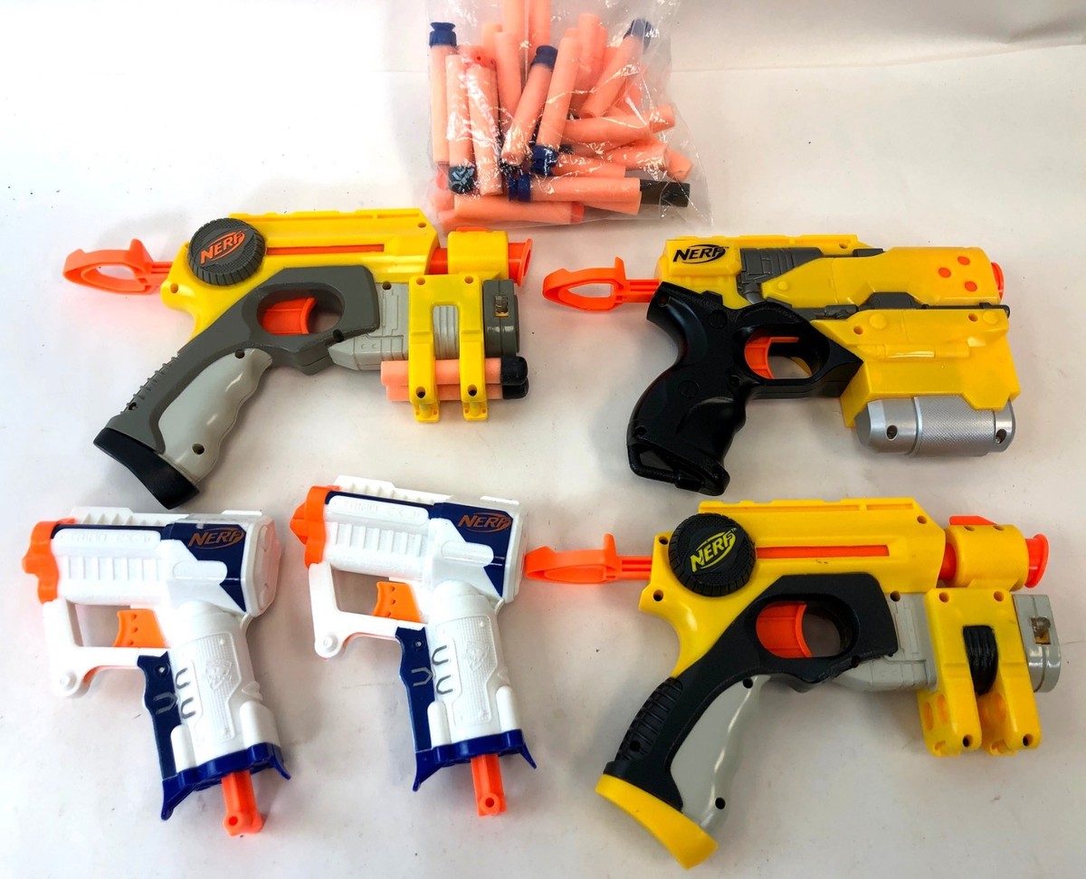 2004 NERF Lot of 5 Third EX-3 and Strike Nite Finder Foam Dart