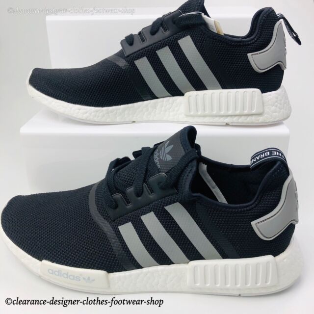 16 Og Release Adidas Nmd R1 Runner Mens Trainers Boost Black Shoes Uk 12 For Sale