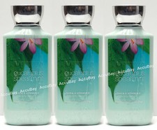 Lot of 3 Bath and Body Works EUCALYPTUS SPEARMINT Shea Body Lotion 8oz NEW