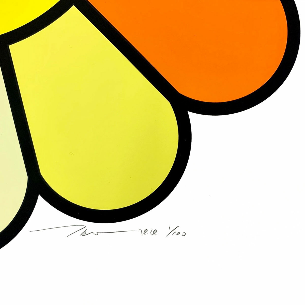 Takashi Murakami Multicolor Double Face Black print ED 100 kaikai