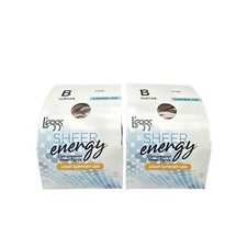 L'eggs Sheer Energy Support Leg Control Top Compression Sheer Tights B Lot of 2