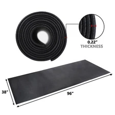 2PCS 96'' x 38''Exercise Equipment Mat Gym Bike Floor Protector Treadmill Mat
