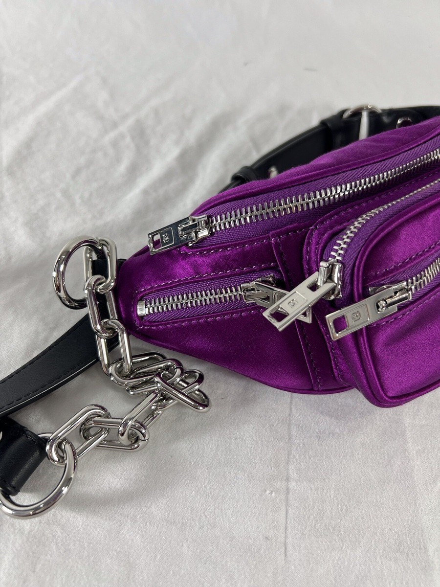 ALEXANDER WANG Purple Satin and Leather Women's Crossbody Bag | eBay