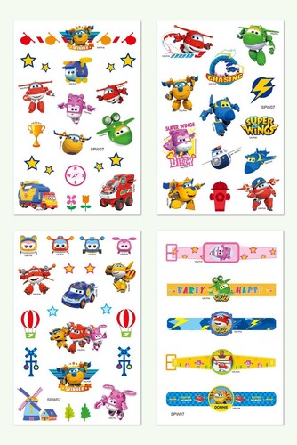 Kids Temporary Tattoo Sticker Party Supplies Lolly Loot Bag Fillers Frozen Cars - Picture 25 of 41