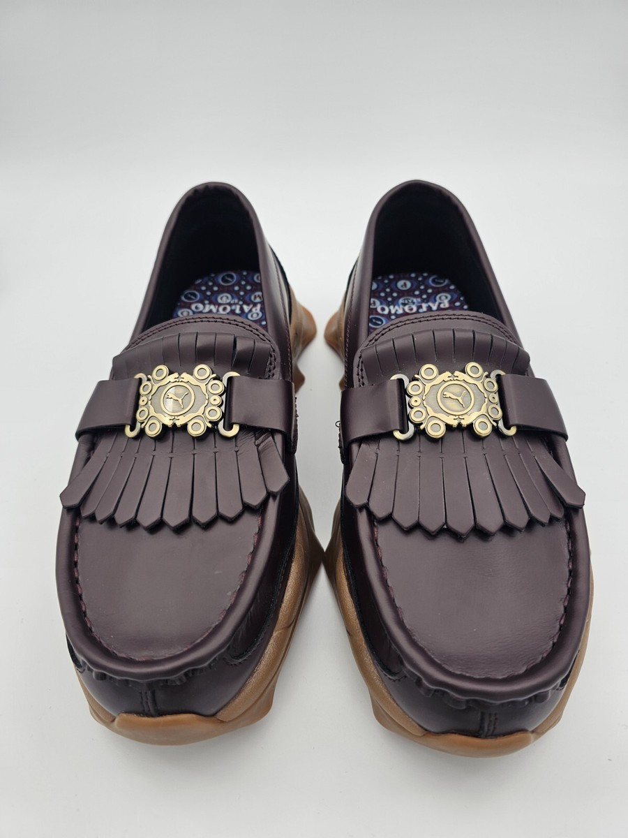 Puma Palomo X Nitefox Loafers Lather Casual Shoes 386683-01 Puma Palomo X Nitefox Loafers Lather Casual Shoes 386683-01