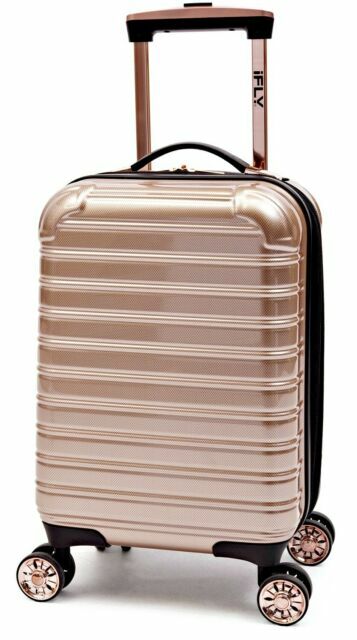 rose gold lightweight suitcase