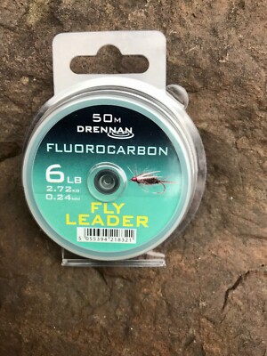 Drennan Fluorocarbon Leader / Tippet , 6 lb , 50 Meters, 