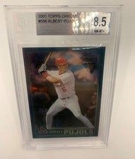 2001 Topps Chrome Late Edition Albert Pujols RC BGS 8.5