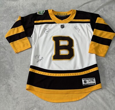 Boston Bruins Trikot signiert Jugend L/XL 2019 Winter Classic Eishockey NHL