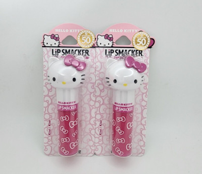(2 Pack) Lip Smacker Hello Kitty Lippy Pal Shimmer Lip Gloss Balm, Kiwi
