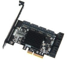 PCI-E3.0 to 10ports SATA 3.0 6Gbps PCI Express x4 Expansion Card ASMedia ASM1166