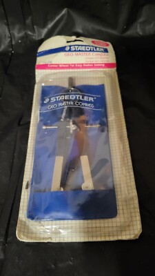 Staedtler Geo Master Compass Made Italy Art Drafting Tool Original Case Leads