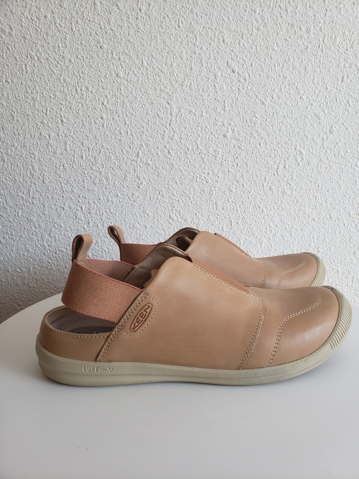 KEEN Shoes Donna Pelle Crema Lorelai II Slip On Vapor Taglia 40 US 9 5